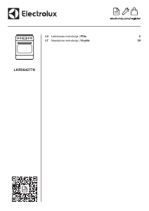 Rokasgrāmata Electrolux LKR564277K Kombinētā plīts