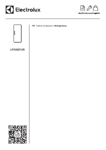 Mode d’emploi Electrolux LFO5SE12R Réfrigérateur