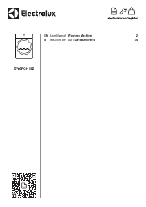Handleiding Electrolux EW6FCH19Z Wasmachine