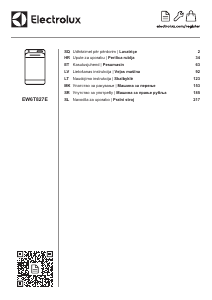 Rokasgrāmata Electrolux EW6T827E Veļas mašīna
