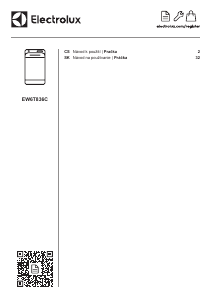 Manuál Electrolux EW6T836C Pračka