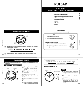 Handleiding Pulsar NX01 Uurwerk