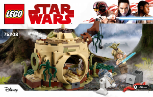 Manual de uso Lego set 75208 Star Wars Cabaña de Yoda