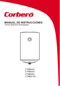 Manual Corberó CTMBA100 Boiler