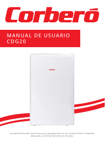 Manual de uso Corberó CDG20 Deshumidificador