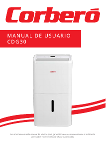 Manual de uso Corberó CDG30 Deshumidificador