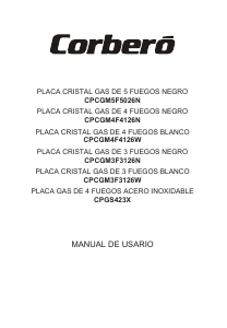 Manual de uso Corberó CPCGM3F3126N Placa