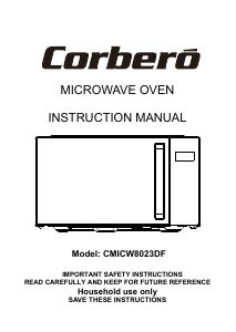 Bruksanvisning Corberó CMICW8023DF Mikrovågsugn