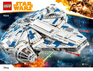 Manuál Lego set 75212 Star Wars Kessel Run Millennium Falcon