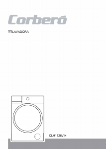 Manual Corberó CLH1126VIN Máquina de lavar roupa