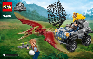 Kullanım kılavuzu Lego set 75926 Jurassic World Pteranodon Takibi