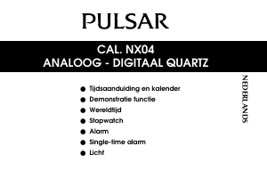 Handleiding Pulsar NX04 Uurwerk