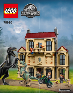 Manual Lego set 75930 Jurassic World Indoraptor rampage at Lockwood Estate