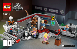 Brugsanvisning Lego set 75932 Jurassic World Jurassic Park velociraptorjagt
