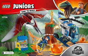 Bruksanvisning Lego set 10756 Juniors Flukten fra Pteranadon-øgla