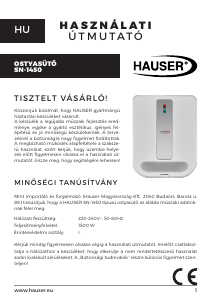 Használati útmutató Hauser SN-1450 Gofrisütő