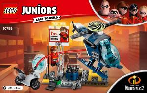 Bruksanvisning Lego set 10759 Juniors Elastikas takjakt