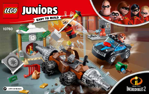 Mode d’emploi Lego set 10760 Juniors Le braquage d'une banque du Démolisseur