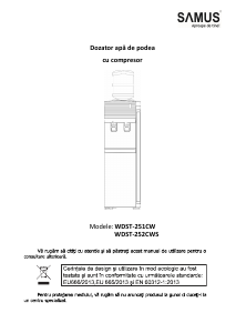 Manual Samus WDST-251CW Dozator apă