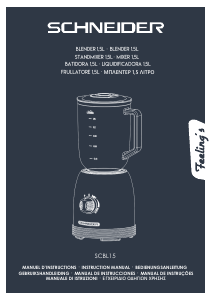 Manual de uso Schneider SCBL15ACA Batidora