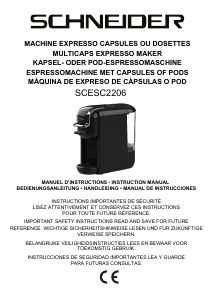 Bedienungsanleitung Schneider SCESC2206B Kaffeemaschine
