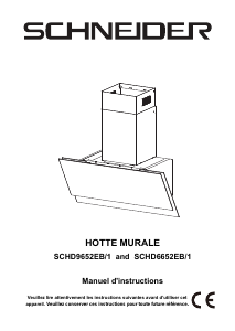 Mode d’emploi Schneider SCHD9652EB/1 Hotte aspirante