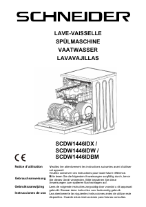 Mode d’emploi Schneider SCDW1446IDX Lave-vaisselle