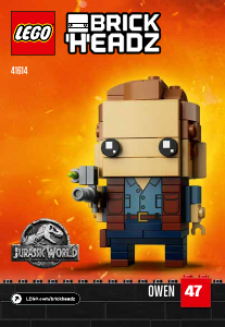 Manual de uso Lego set 41614 Brickheadz Owen y Blue