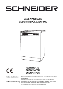 Mode d’emploi Schneider SCDW1347D Lave-vaisselle