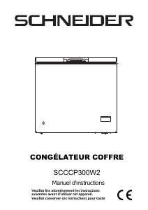 Mode d’emploi Schneider SCCCP300W2 Congélateur
