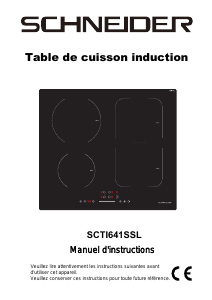 Mode d’emploi Schneider SCTI641SSL Table de cuisson
