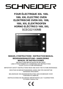 Manual de uso Schneider SCEO22100MB Horno