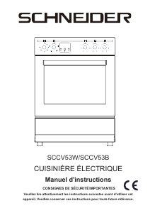 Mode d’emploi Schneider SCCV53B Cuisinière