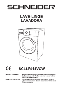 Manual de uso Schneider SCLLF914VCW Lavadora
