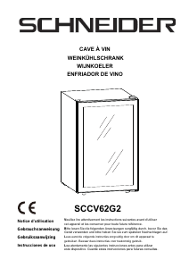 Mode d’emploi Schneider SCCV62G2 Cave à vin