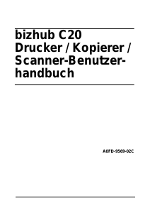 Bedienungsanleitung Konica-Minolta Bizhub C20 Multifunktionsdrucker