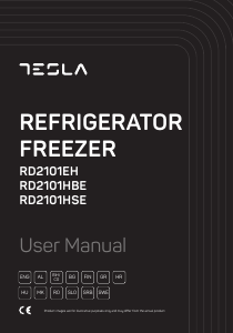 Priručnik Tesla RD2101HBE Frižider – zamrzivač