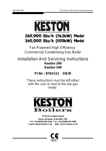 Manual Keston K260 Gas Boiler