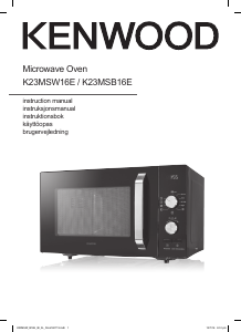 Käyttöohje Kenwood K23MSB16E Mikroaaltouuni
