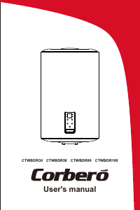 Manual Corberó CTWBDR30 Boiler