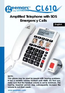 Handleiding Geemarc CL610 Telefoon