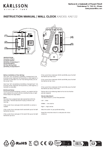 Instrukcja Karlsson KA6122WG Zegar