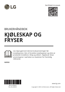 Bruksanvisning LG GBBSJ21ESW Kjøle-fryseskap