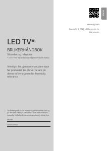 Bruksanvisning LG 55QNED81B6A LED-TV