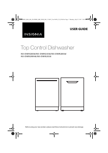 Manual Insignia NS-DWH2BS8 Dishwasher