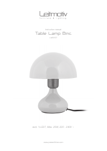 Bruksanvisning Leitmotiv LM2207WH Lampe