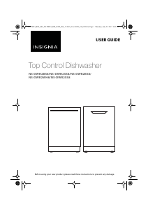 Manual Insignia NS-DWR2BS8 Dishwasher