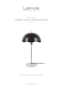 Bruksanvisning Leitmotiv LM2125YE Lampe