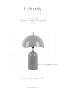 Handleiding Leitmotiv LM2228GY Lamp