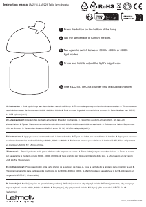 Bruksanvisning Leitmotiv LM2226DB Lampa